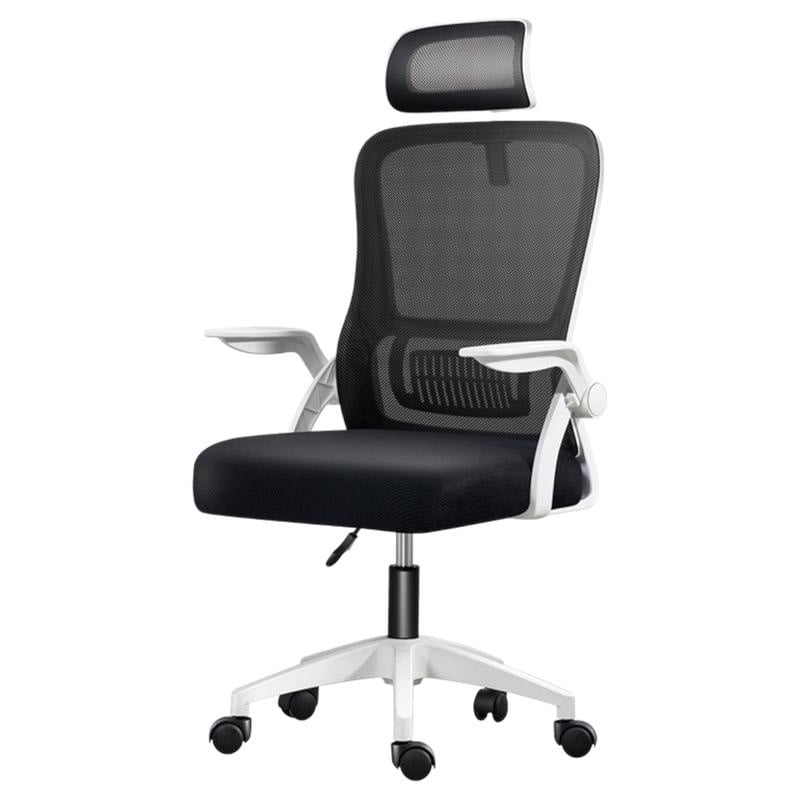 Silla de oficina ergonómica ErgoDesk Pro con reposacabezas, vista frontal